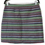 Shrinking Violet  size large side zip mini skirt not lined neon pattern retro Photo 10