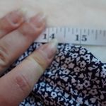 Lands' End  Womens Sleeveless Jumpsuit Size 10‎ Blue White Floral Romper Wide Leg Photo 14