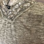 DKNY Jeans Grey-Green V-Neck 3/4 Sleeve Top Size M Photo 4