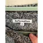 Reformation Lotto Wool Sweater Heathered Gray Sz M Cropped Photo 4