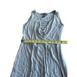 Kate & Mallory Y2K Womens Sleeveless Maxi Stretchy Dress Deep V Neck Fringe Hem Gray XS Western Photo 6