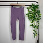 Lululemon Time To Sweat Crop *23" Smoked Mulberry Full-On Luxtreme size 4 W6AQZS Photo 2
