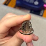 Vintage blue floral ring Size 8 Photo 6