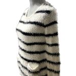 Style & Co fluffy striped sweater with 2 front pockets size S Photo 2
