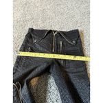 RtA Diavolina fold over Black Pinstripe Pants Jeans Photo 3