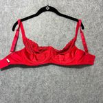 Frederick's of Hollywood Frederick's of Hollywood Red Lace Bra Underwire Balconette Style 32F Lingerie Photo 4