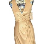 Boston Proper  gold shimmer knot dress size 2 Photo 0
