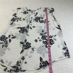 Candie's  Casual Monochrome Floral Sleeveless Blouse Photo 3