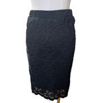 Blue Rain  Francesca's Black Lace‎ Pencil Skirt Goth Whimsycore Cocktail Party M Photo 6