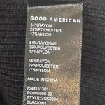 Good American NWT Black Ribbed Lace Up Flare Leg Pants - Size: 5 (2XL) Photo 3