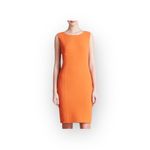 Armani Collezioni new 𖦹 Sleeveless Sheath Mini Dress 𖦹 Tangerine Coral 𖦹 4 US Photo 1