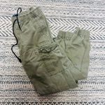 Aero Cargo Jogger Pants Women Size Small Green Minimalist Travel Elastic Wasit Photo 8