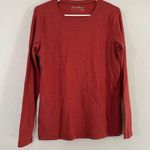 Eddie Bauer  Burnt Orange Long Sleeve T-Shirt Tee Casual Comfy XL Photo 0