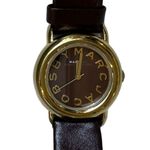 Marc by Marc Jacobs MBM1185 Analog Brown Leather and Dial Gold Tone Round Watch Photo 1