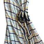Anthropologie Eze Sur Mer Stripe Print Wrap Dress Spaghetti Strap Cotton Stretch Medium NWT Photo 2
