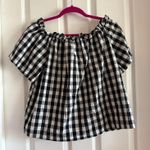 Cavalini  Monochrome Gingham Top Size Large Photo 0