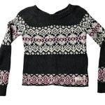 Odd Molly  Fair Isle Sweater‎ Knit Pullover Pink White Black Size 0 Photo 0