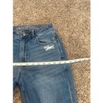 American Eagle Mom Jean Comfort Stretch Waistband Rip Knees Denim High Rise 0 Photo 7