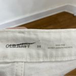 Old Navy {28}  High Waisted O.G. Straight Cut Off Jean Mini Skirt 28 White Photo 4