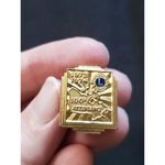 Lions International Pinback Vintage 1974 Lions Club 100% Attendance Award Brooch Photo 2