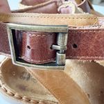 Naot Verbena Tan Leather Low Wedge Ankle Strap Open Toe Sandals EU 40 US 9 Photo 5