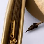 Jones New York Vintage Gold Leather Purse Shoulder Bag Crossbody Photo 4