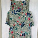 Jaclyn Smith Green/Floral Two Piece VintageTop and Skirt Set Small Photo 0