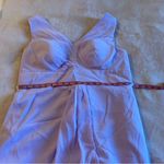 Lilac chiffon sleeveless homecoming dress size 16 v Photo 9