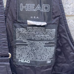 Head Vintage Black Ski Bob & Snow Bib Overalls Medium Photo 3