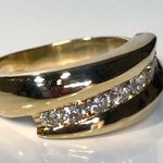 14KT .67 CARAT DIAMOND HEAVY & THICK SOLID RING Gold Photo 2