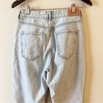 ZARA  Light Blue Wash High Rise Straight Leg Jeans Distressed Size 6 Photo 5