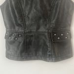Dollhouse Outerwear Faux Leather Bikercore Grunge Vest Size Small 🖤 Photo 2