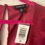 Torrid  womens T size 00 medium large 10 red stars midi chiffon dress cute casual Photo 2