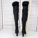 Shoe’n Tale Microfiber Over The Knee Thigh High Boots Black 7.5 Block Heel Photo 12