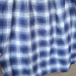 Madewell Gingham Baby Doll Lightweight Top Indigo Plaid Medium M Photo 4