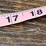 Silver‎ S925 Crystal Pave Disc Pendant Necklace Sterling Silver signed CP Photo 5