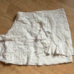 Tularosa  Hannah Ruffle Mini Skirt 100% Cotton Revolve size L Photo 0