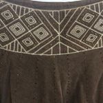Lulumari  brown beaded boho light‎ corduroy skirt Photo 1
