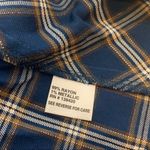 Etcetera EE By  metallic plaid shirt dress popover sz 6 blue gold Photo 2