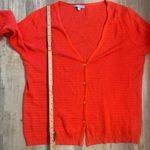 Draper James Coral Gold Buttons Stitch Cardigan 1X *missing last button* Photo 5