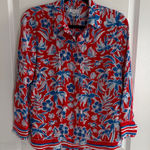 Tommy Hilfiger  Red and Blue Floral Shirt Photo 0