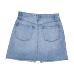 Madewell  Rigid Denim A-Line Mini Skirt Cutout Edition Light Wash Denim Size 28 Photo 4