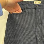 L'Agence  Womens Pinstripe Denim 28 Blue Cotton Blend Straight Leg Photo 1