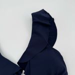 Robin Piccone Ava Bikini Top Size Extra Small NEW Ruffle Tie Swim Navy NWOT Photo 8