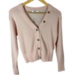 Madewell  Alpaca-Blend V-Neck Cardigan Size Small Heather Pale Blush Photo 0
