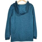 Burton Durable Goods Teal Heathered Fleece Full Zip Hoodie Jacket Women's M Photo 2