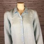 J.Jill  Linen button up tunic oversized shirt blouse size medium Photo 5