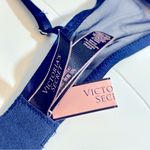 Victoria's Secret Victorias‎ Secret Navy Blue Unlined Dragon Lace Balconette Bra Size 34 C NWT Photo 9