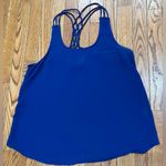E & M Elegant Royal Blue Strappy Tank Top Photo 0
