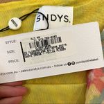 SNDYS Naomi Mini Dress in Yellow Flower Gold Size XS Photo 4